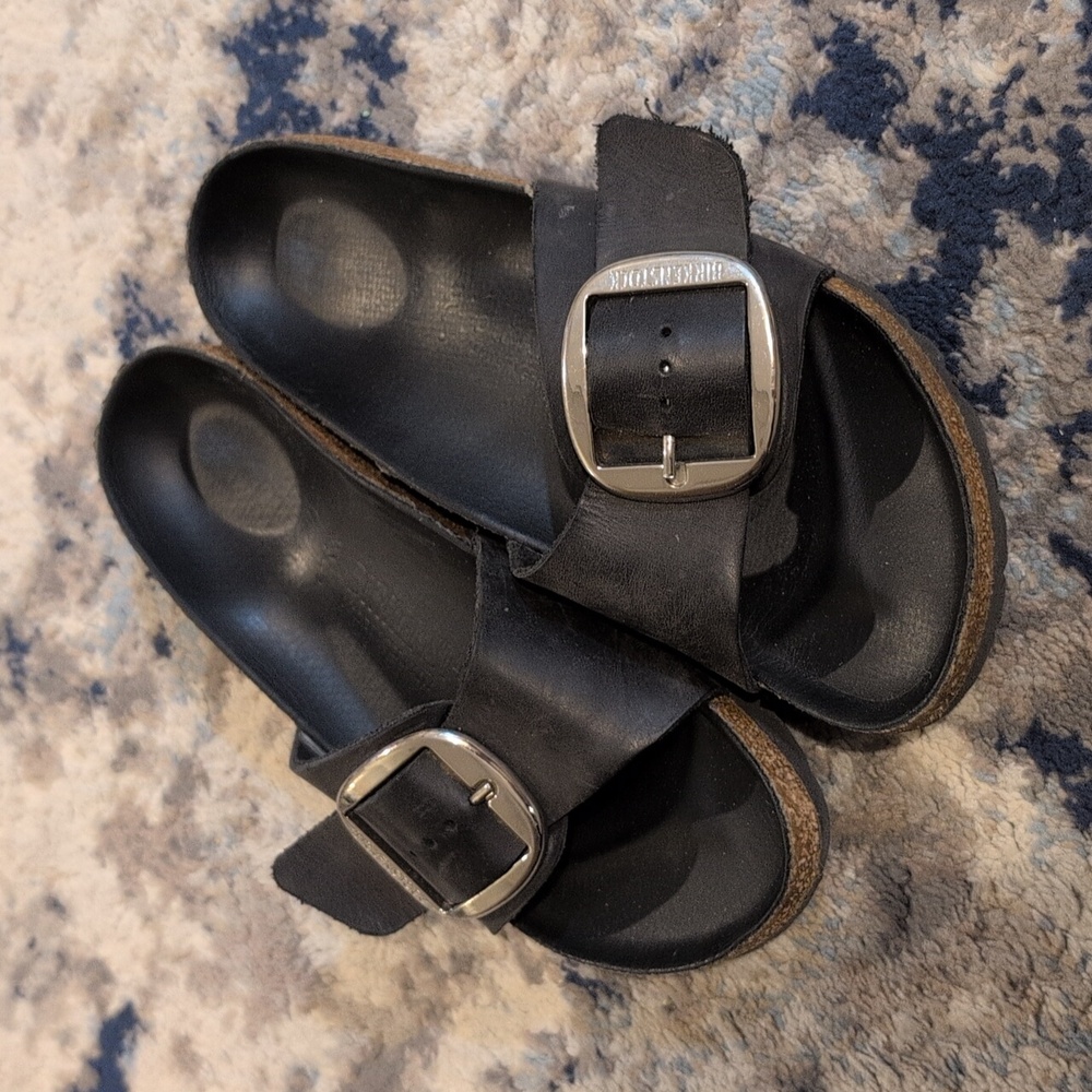 Black big buckle Birkenstock